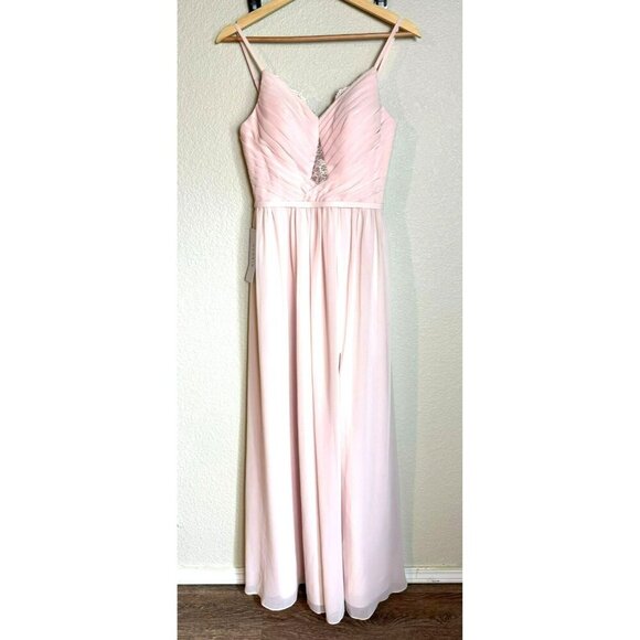 Azazie Bridesmaid Dress Blush Pink Size 2 New Wedding Formal - Picture 1 of 13